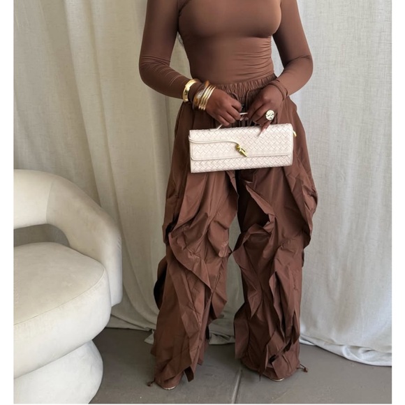 TAUPE Ruffled Pants - Picture 10 of 16